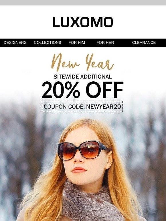 New Years Sale! 20% off Sitewide, Including Clearance
