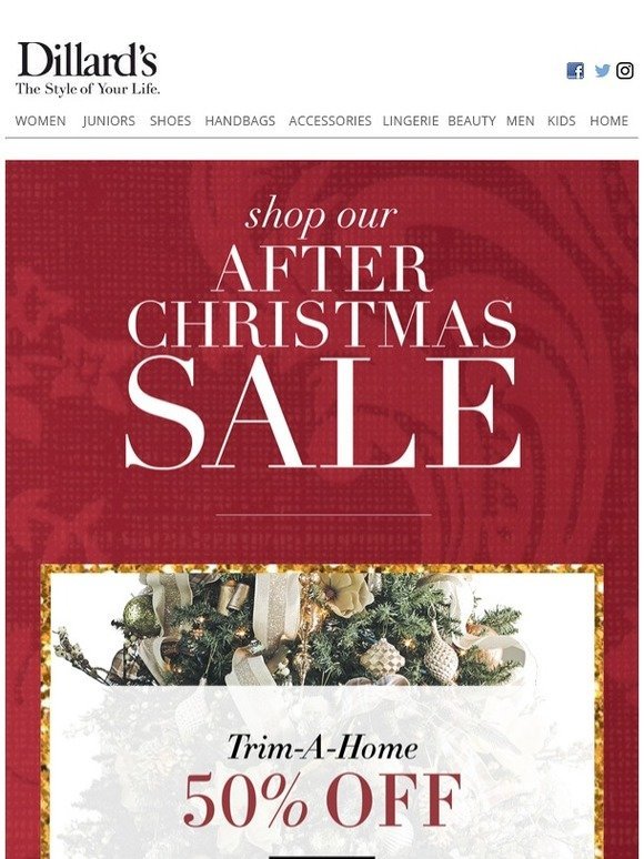 Dillards Shop our After Christmas SALE Milled