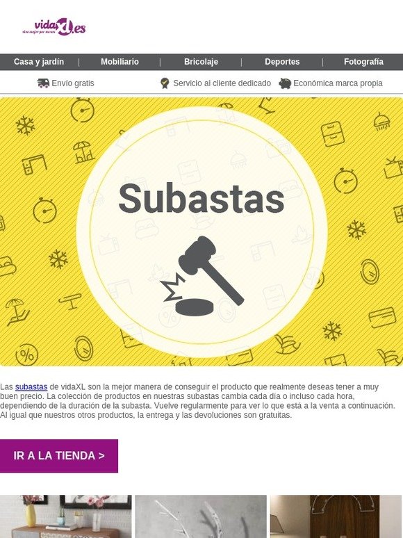 ¡Consigue tus productos favoritos con nuestras subastas!