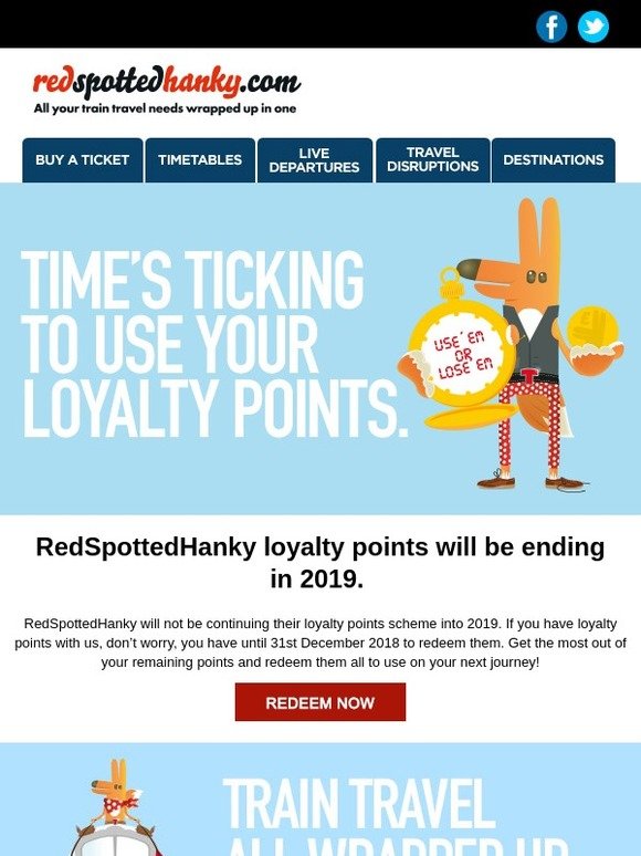 Last Chance - Redeem loyalty points.
