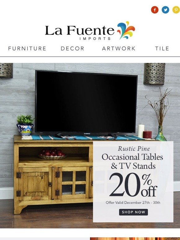 La Fuente Imports: Up to 30% Off Rustic Pine & Southwest Furniture ...