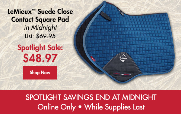 Dover Winter Sale Spotlight 30 Off Lemieux Midnight Blue Saddle Pads Milled