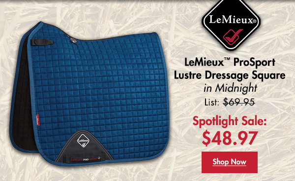 Dover Winter Sale Spotlight 30 Off Lemieux Midnight Blue Saddle Pads Milled
