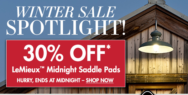 Dover Winter Sale Spotlight 30 Off Lemieux Midnight Blue Saddle Pads Milled