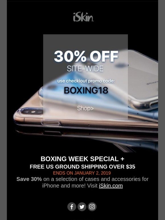 Boxing Week Specials - 30% Off