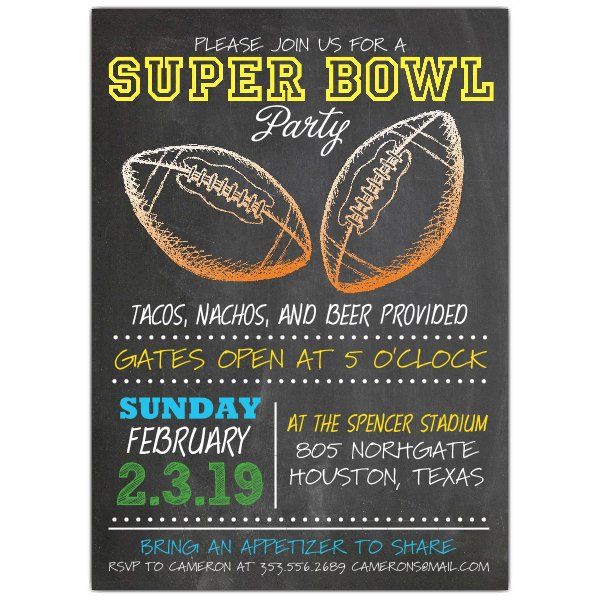 40% Off Super Bowl Invitations - SHOP NOW >