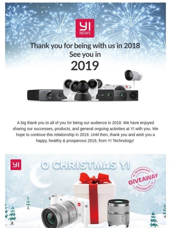 Bye 2018, Welcome 2019 with YI Technology