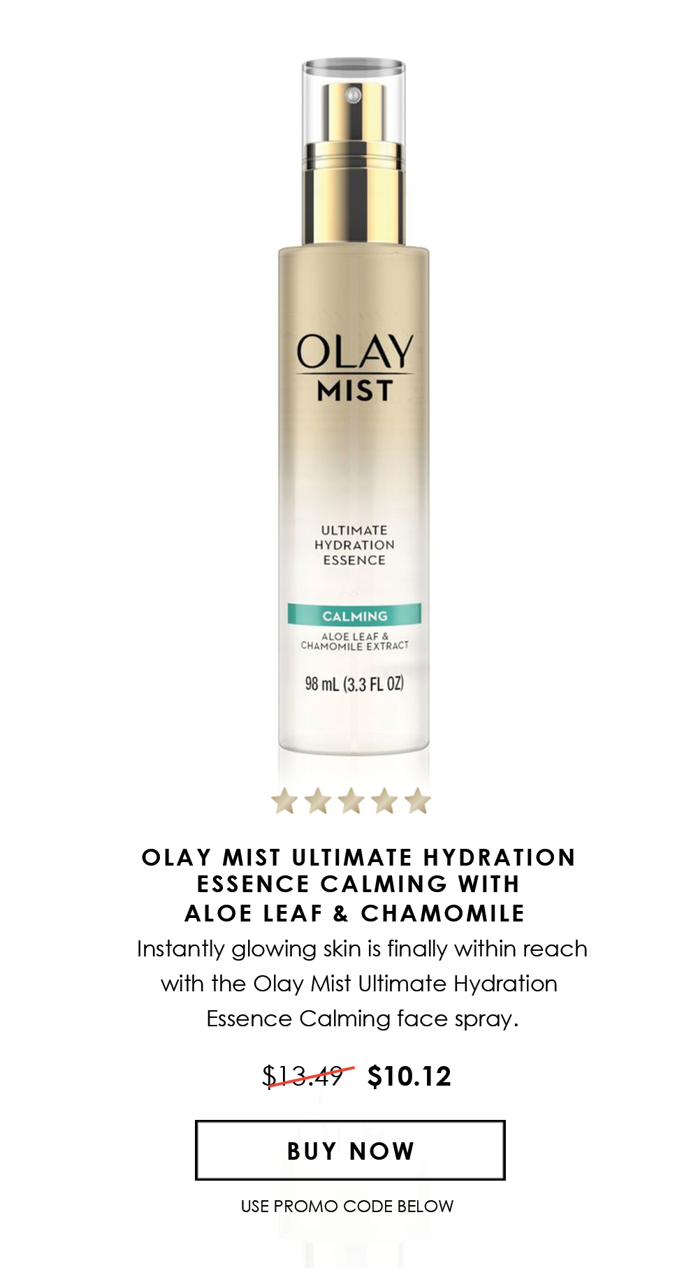 25% Off Olay mists and stick masks