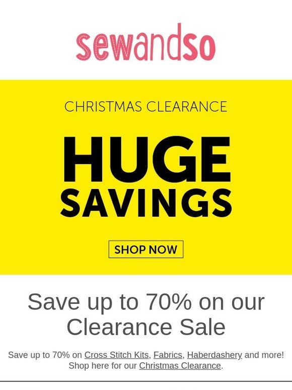 Save up to 70% in over 2,000 items