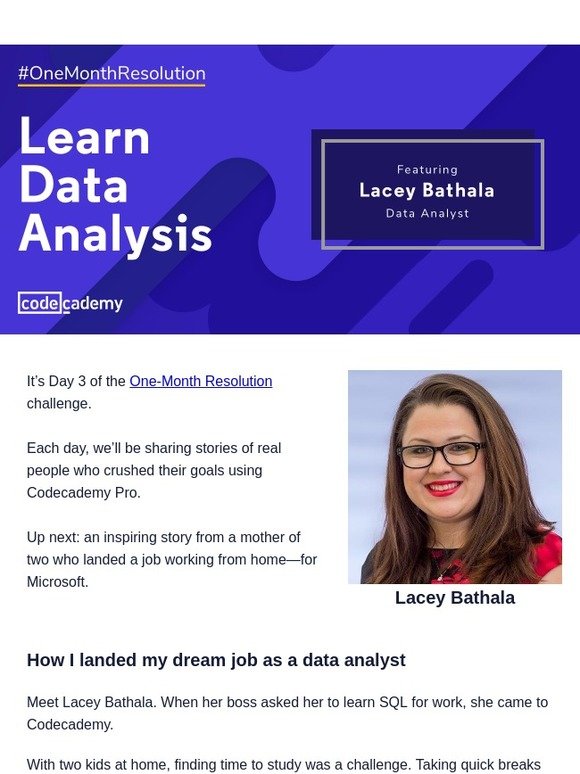 Learn SQL with Codecademy and Periscope a data analyst. Work