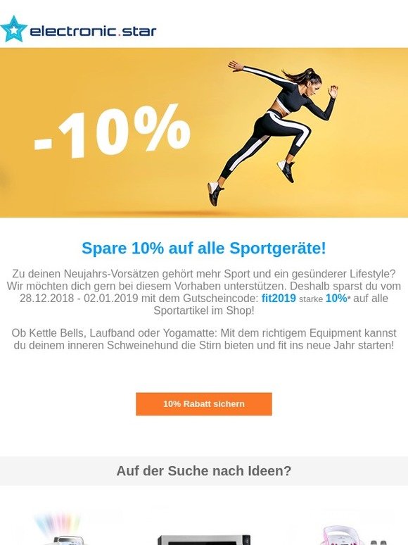 Fit in's neue Jahr: Unser Sport Sale ist da! 💪