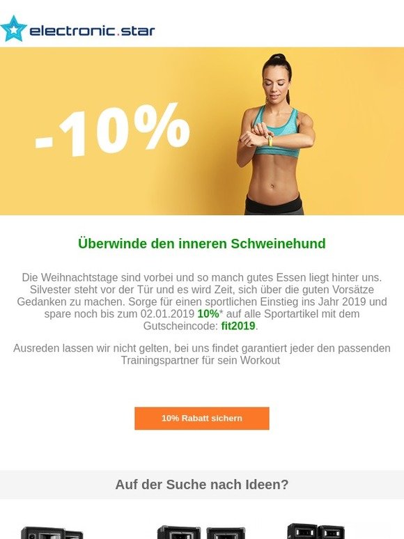 Nicht vergessen: Unser großer Sport Sale!
