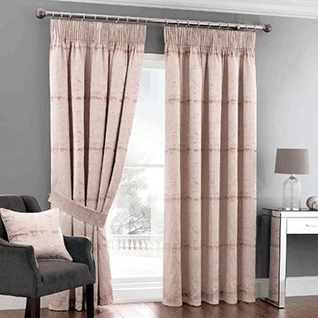 Metropolitan Black Lined Eyelet Curtains