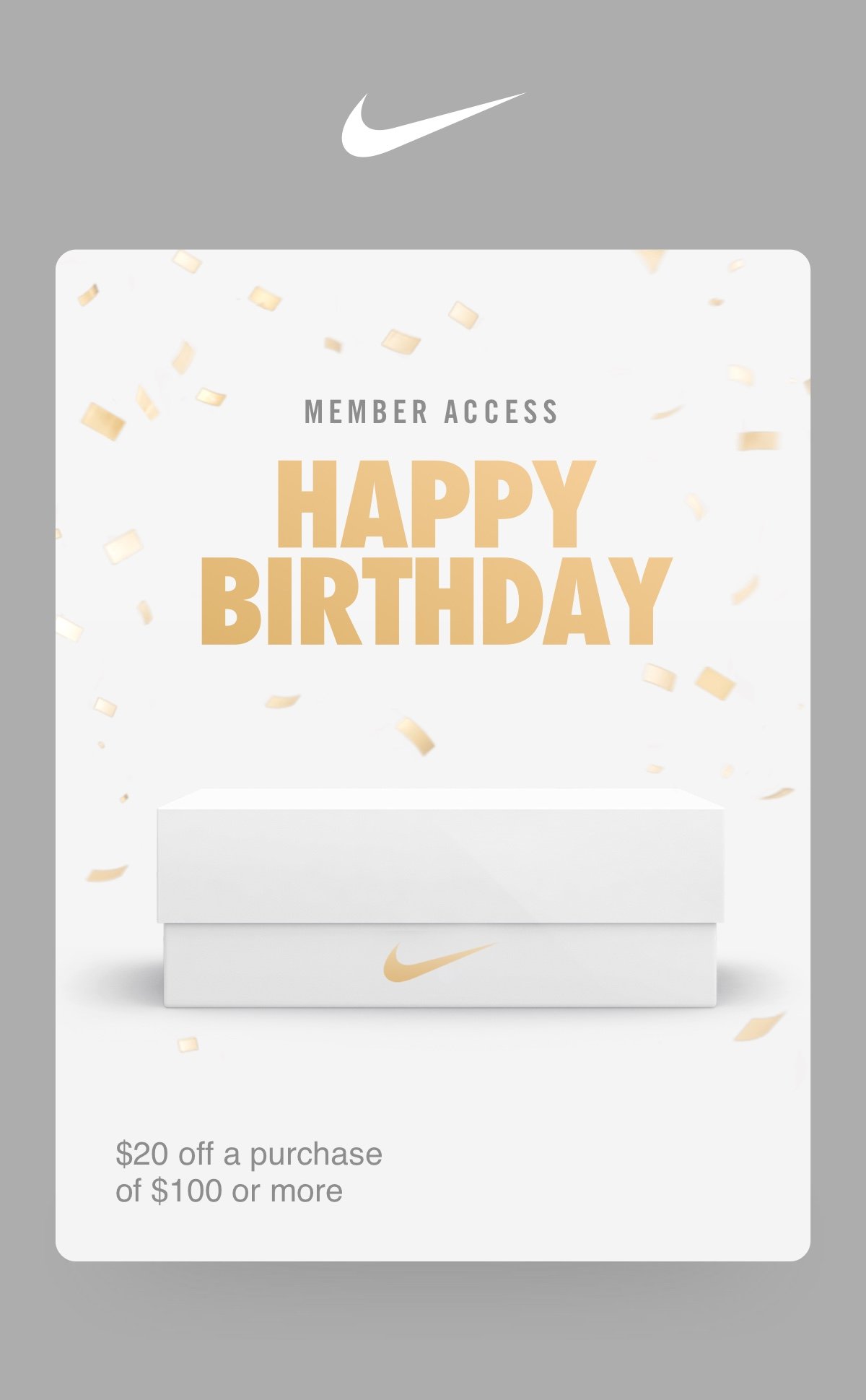 Nike plus +: Happy birthday from Nike 