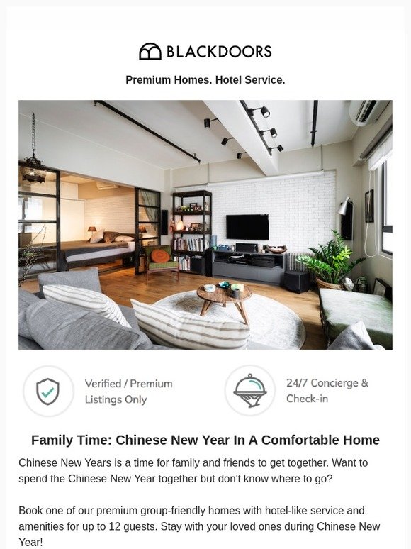 Family Time In Hong Kong During Chinese New Year, Stay With BlackDoors!