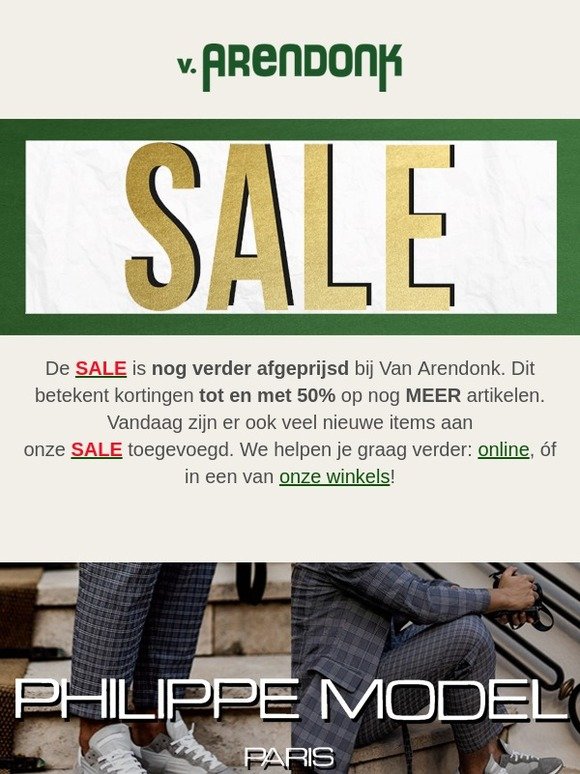 Van Arendonk : SALE is nog verder afgeprijsd! | Milled