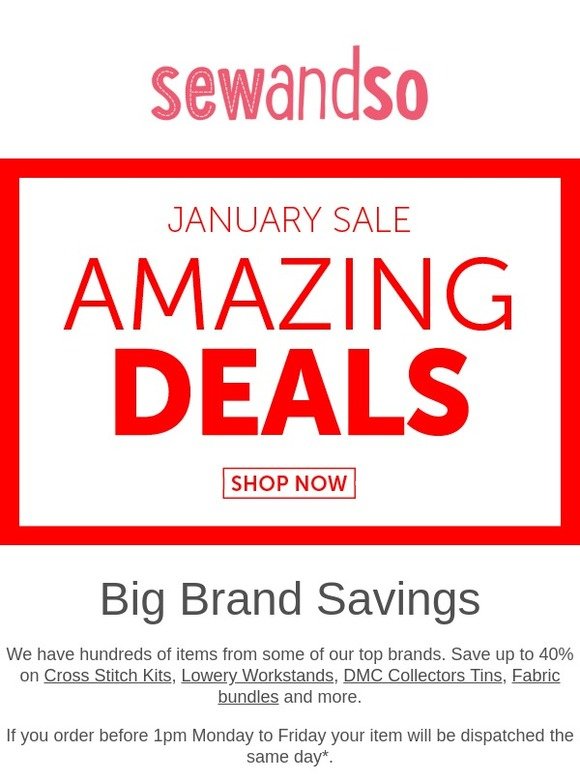The January Sale is now here!