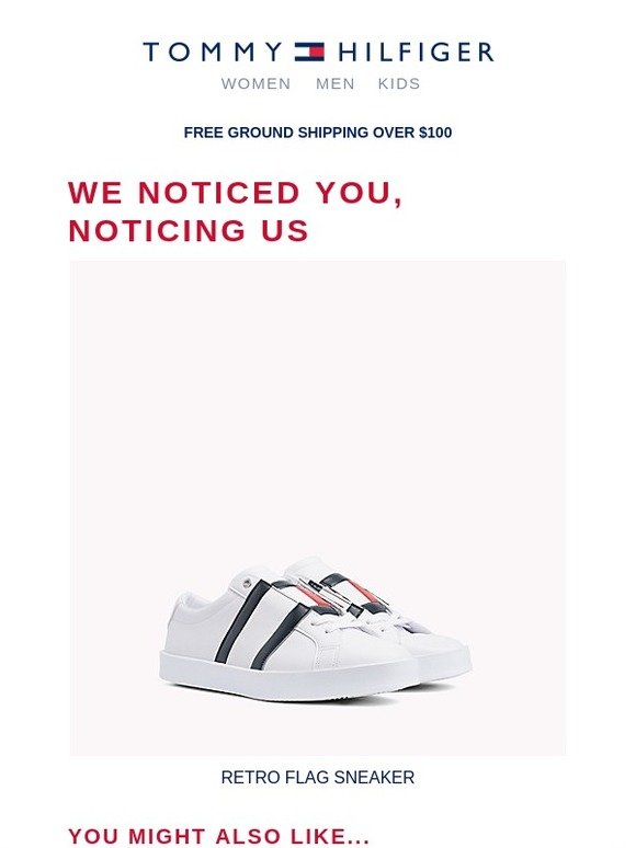 tommy retro flag sneaker