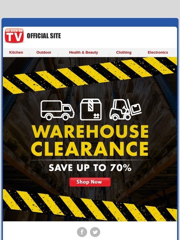 Warehouse Clearance Sale! Up to 70% OFF!