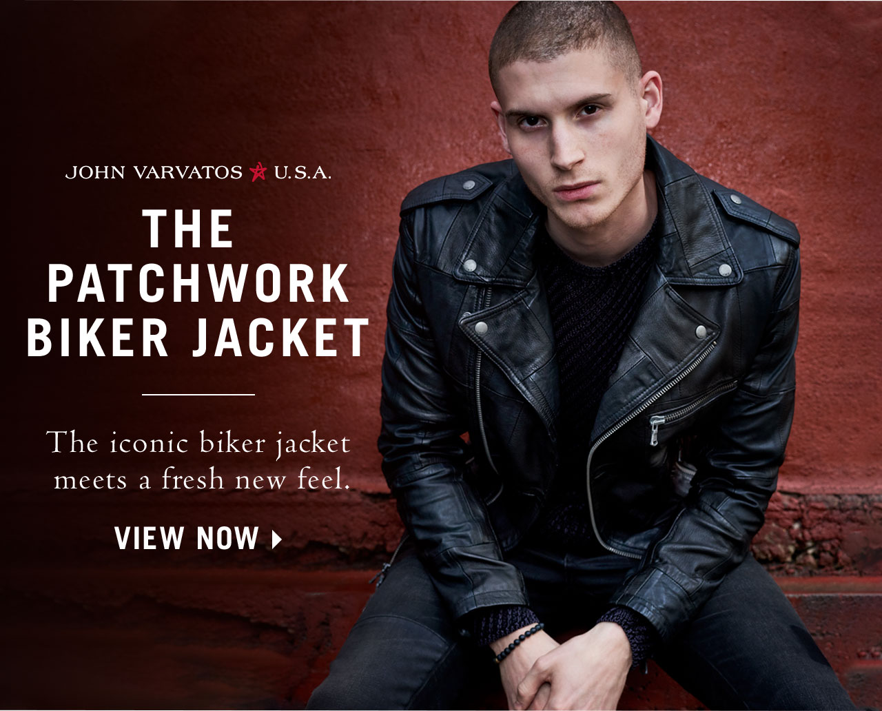 John varvatos deals patchwork jacket