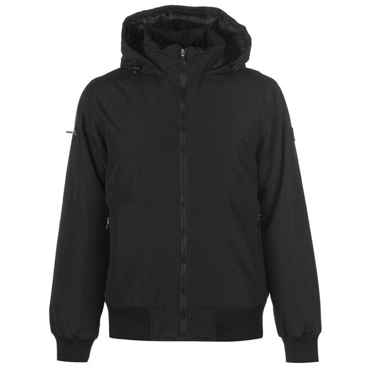 everlast hooded bomber jacket mens