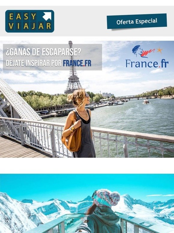 ¿Con ganas de escaparse? Déjate inspirar por ¡el encanto francés!
