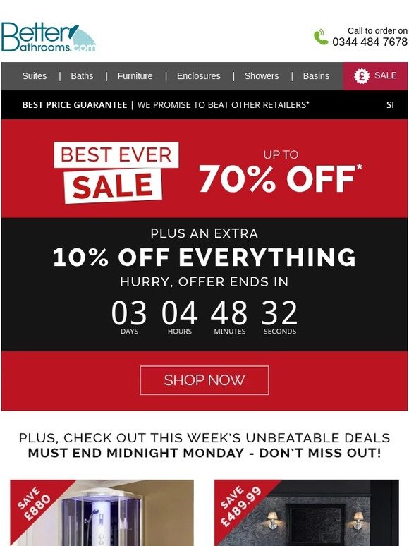 ⏰ ENDS MONDAY ⏰ Extra 10% Off Everything Must End!