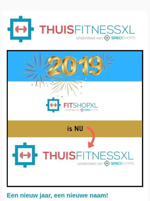 FitshopXL.nl is vanaf nu ThuisfitnessXL.nl! Waarom? Omdat we...