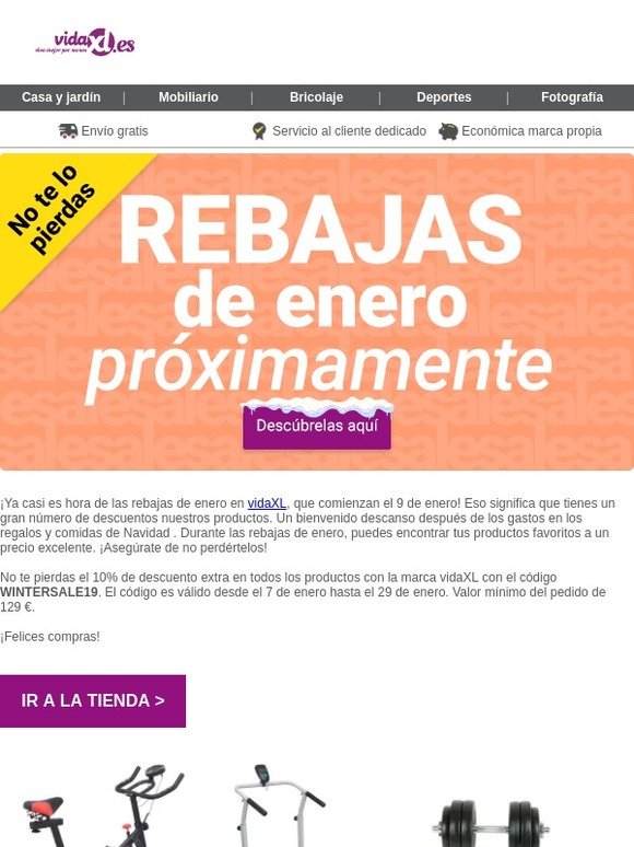 Las rebajas de enero ya casi están aquí