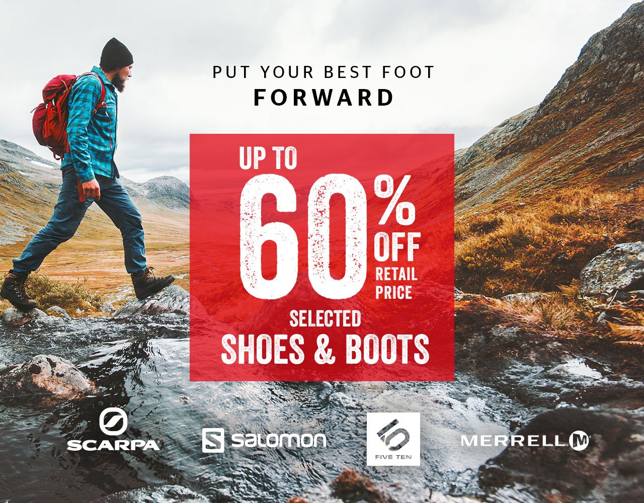 Outdoors: Renew your footwear with to 60% off Merrell, Salomon, Hi Gear more | Milled
