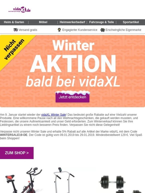 Der Winterschlussverkauf beginnt schon bald!