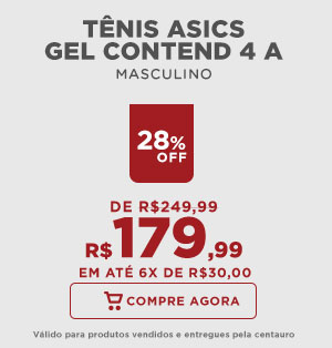 Centauro: Comece a correr! Tênis Asics Gel Contend 4 por 179,99! | Milled