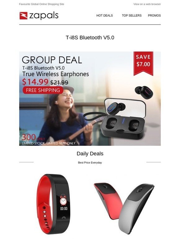 World's Lowest Price Bluetooth V5.0 Earphones $14.99 Shipped; AI Voice Control Wireless Mouse Shipped; New Android 9.0 TV Box 4G+32G $36.99