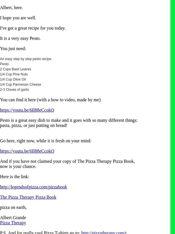 Easy Pesto Recipe