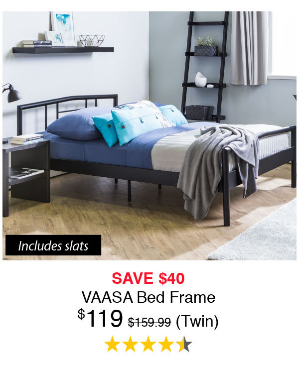 Vaasa Bed Frame (Double) - Now $139 - Save $40