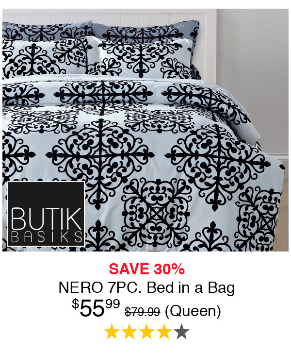 Nero 7PC Bed In A Bag (Queen) - Now $55.99 - Save 30%