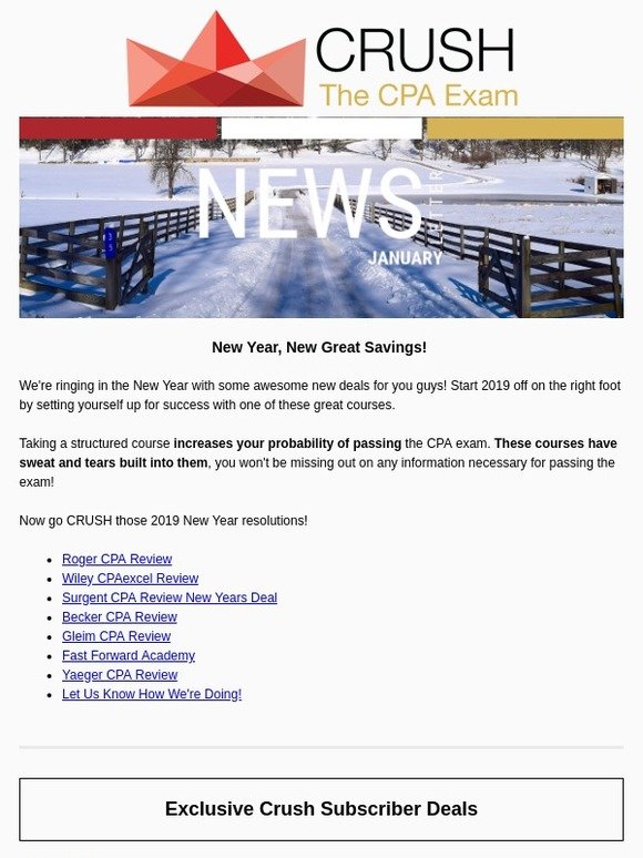 New Year, New Big Savings! 💰😱 Save big in 2019 with these Crush Offers!