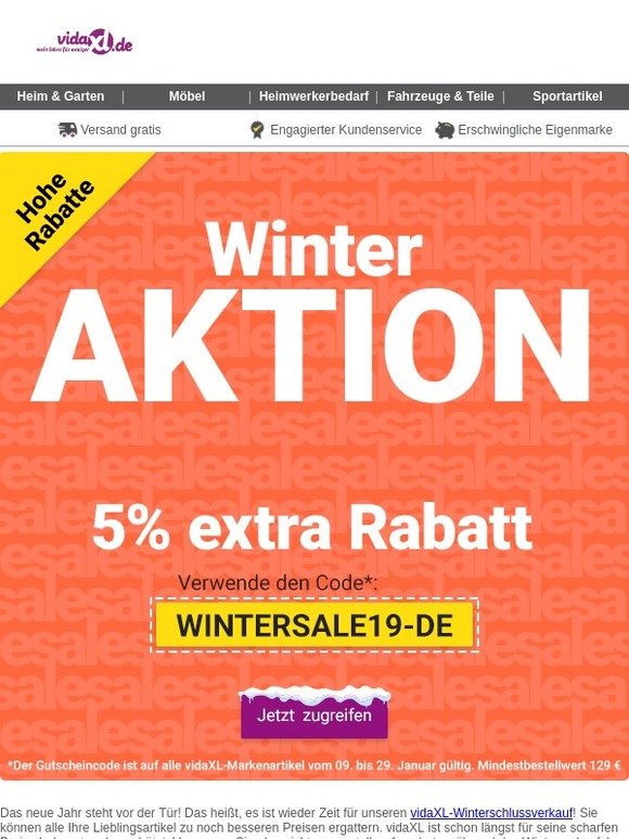 Winterverkauf hat begonnen!