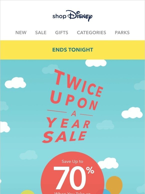 Disney store twice upon a year sale dates 2019