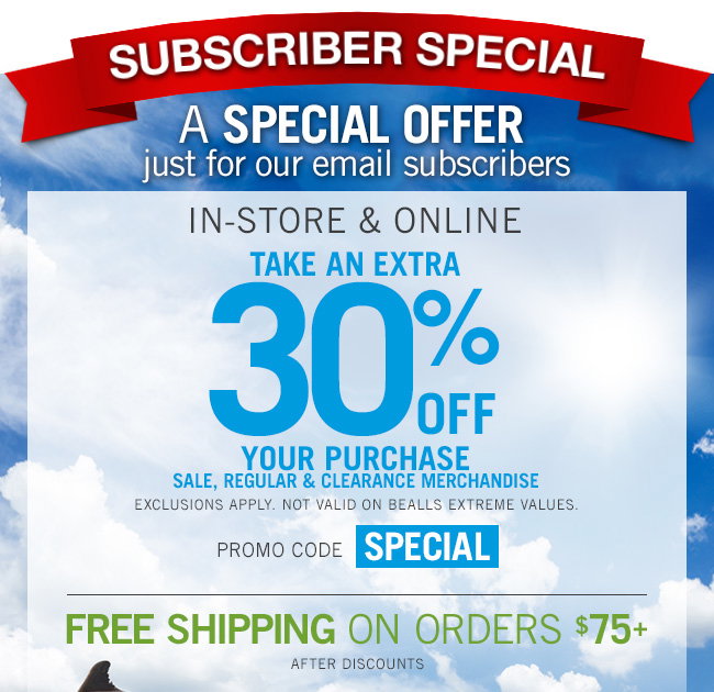 Bealls Stores: EXTRA 30% Off Special Offer Just For Our Email