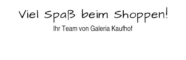 Viel Spass beim Shoppen!