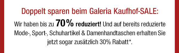 SALE – Jetzt doppelt sparen