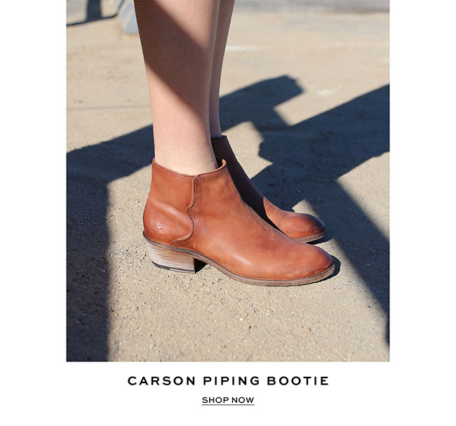 frye women's carson piping bootie ankle boot