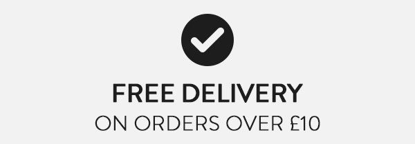 Free Delivery on Orders Over £10