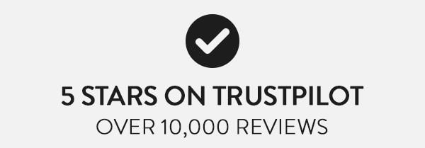5 Stars on Trustpilot
