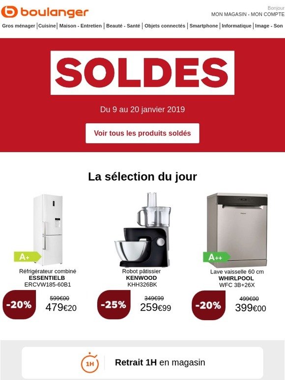 boulanger SOLDES> vos produits préférés encore disponibles ! Milled