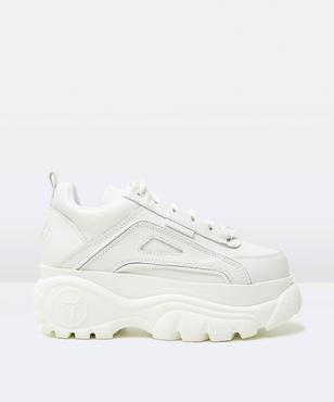 lupe white leather