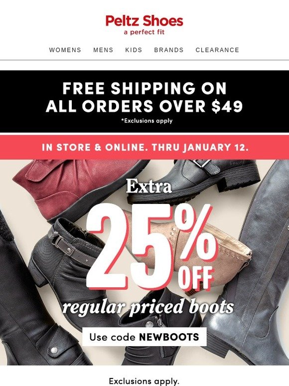 LAST DAY 25 off BOOTS! Milled