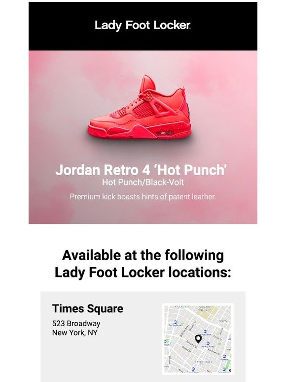 jordan 4 hot punch footlocker