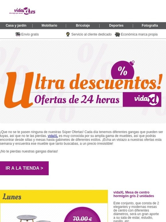 No te pierdas ninguna de nuestras Mega Ofertas